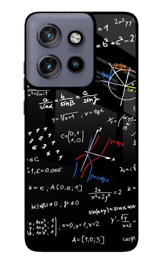 Mathematics Formula Moto Edge 50 Neo Glass Case