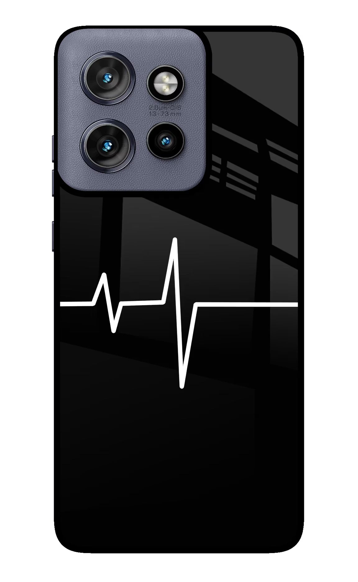 Heart Beats Moto Edge 50 Neo Glass Case Back Cover by Casekaro