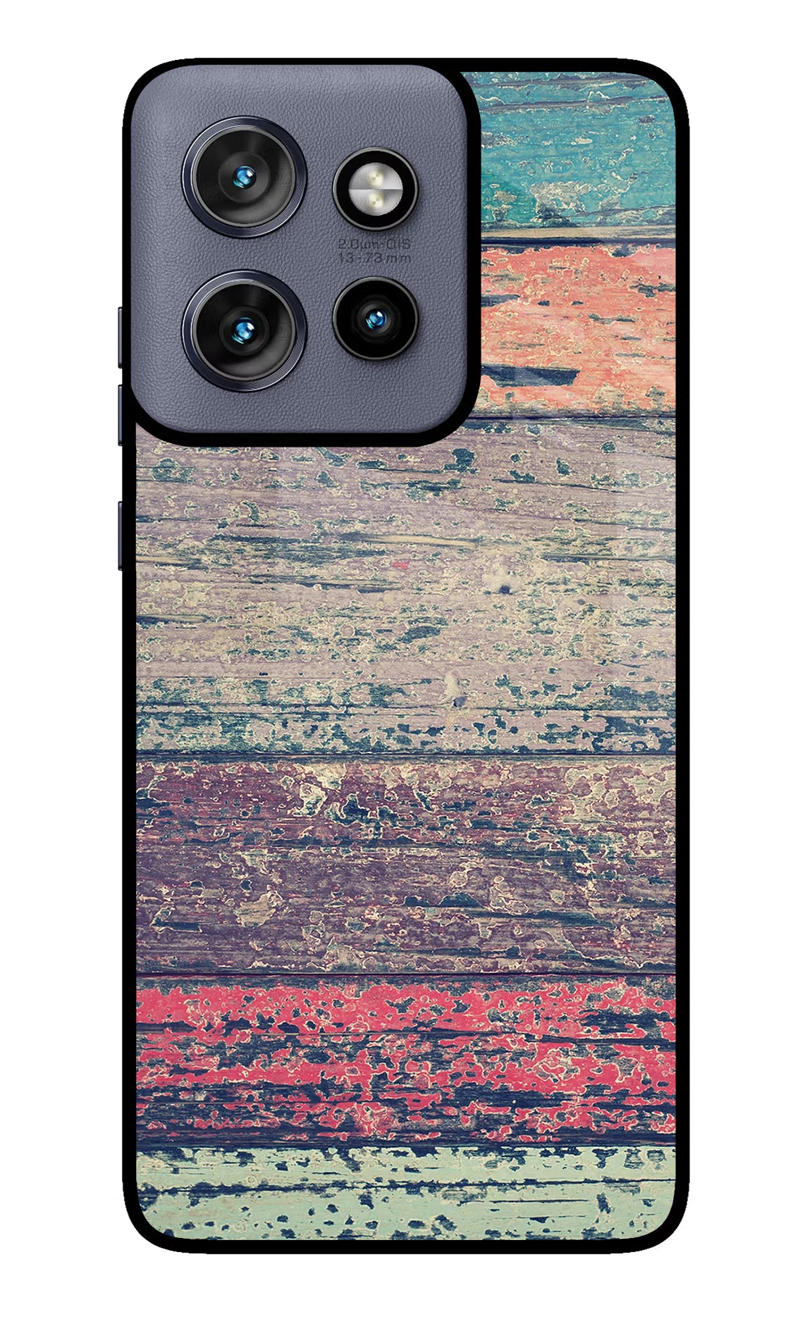 Colourful Wall Moto Edge 50 Neo Glass Case Back Cover by Casekaro