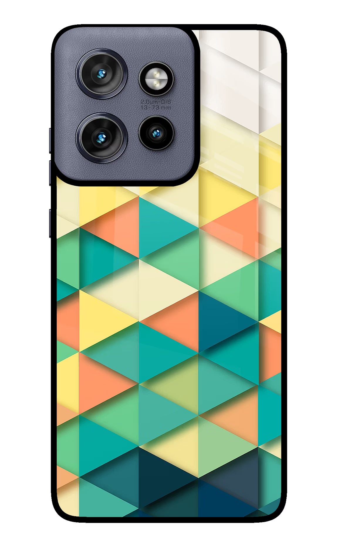 Abstract Moto Edge 50 Neo Glass Case Back Cover by Casekaro