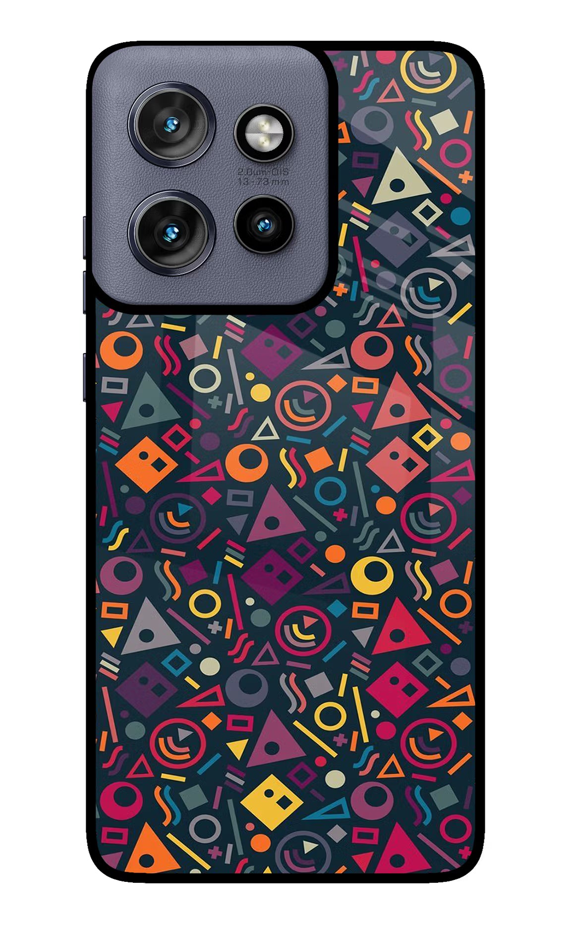 Geometric Abstract Moto Edge 50 Neo Glass Case