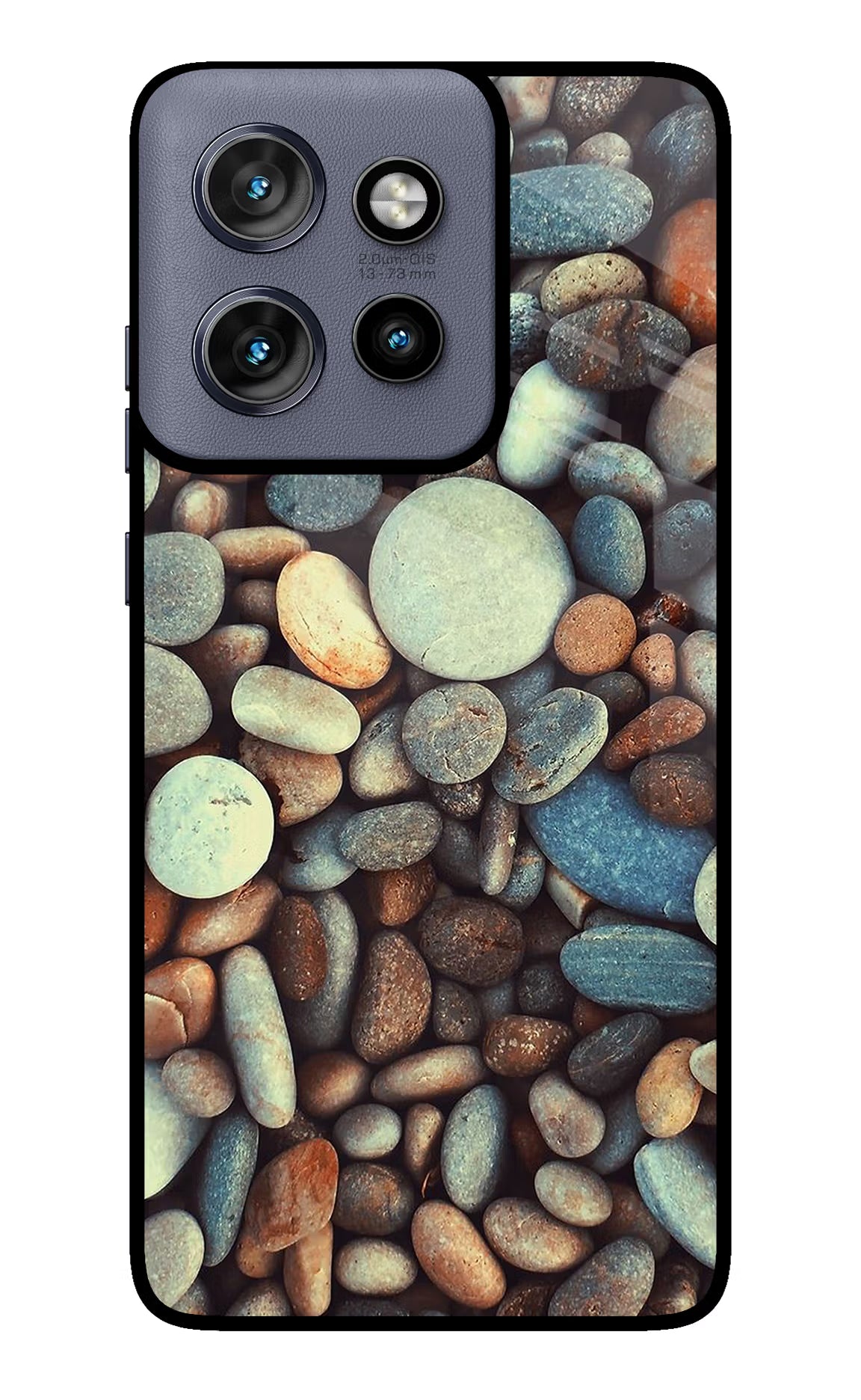 Pebble Moto Edge 50 Neo Glass Case Back Cover by Casekaro