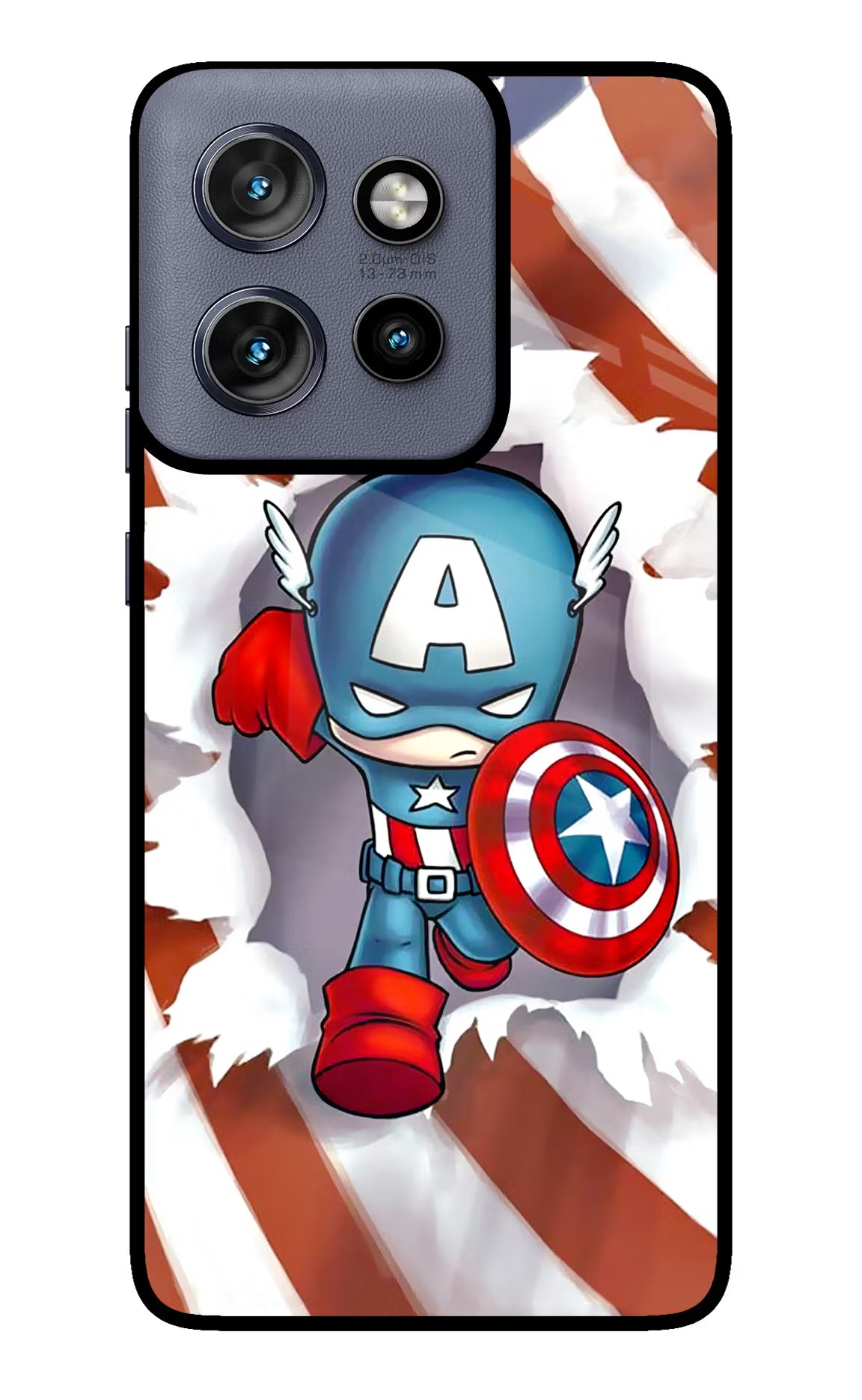 Captain America Moto Edge 50 Neo Glass Case