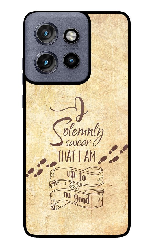 I Solemnly swear that i up to no good Moto Edge 50 Neo Glass Case