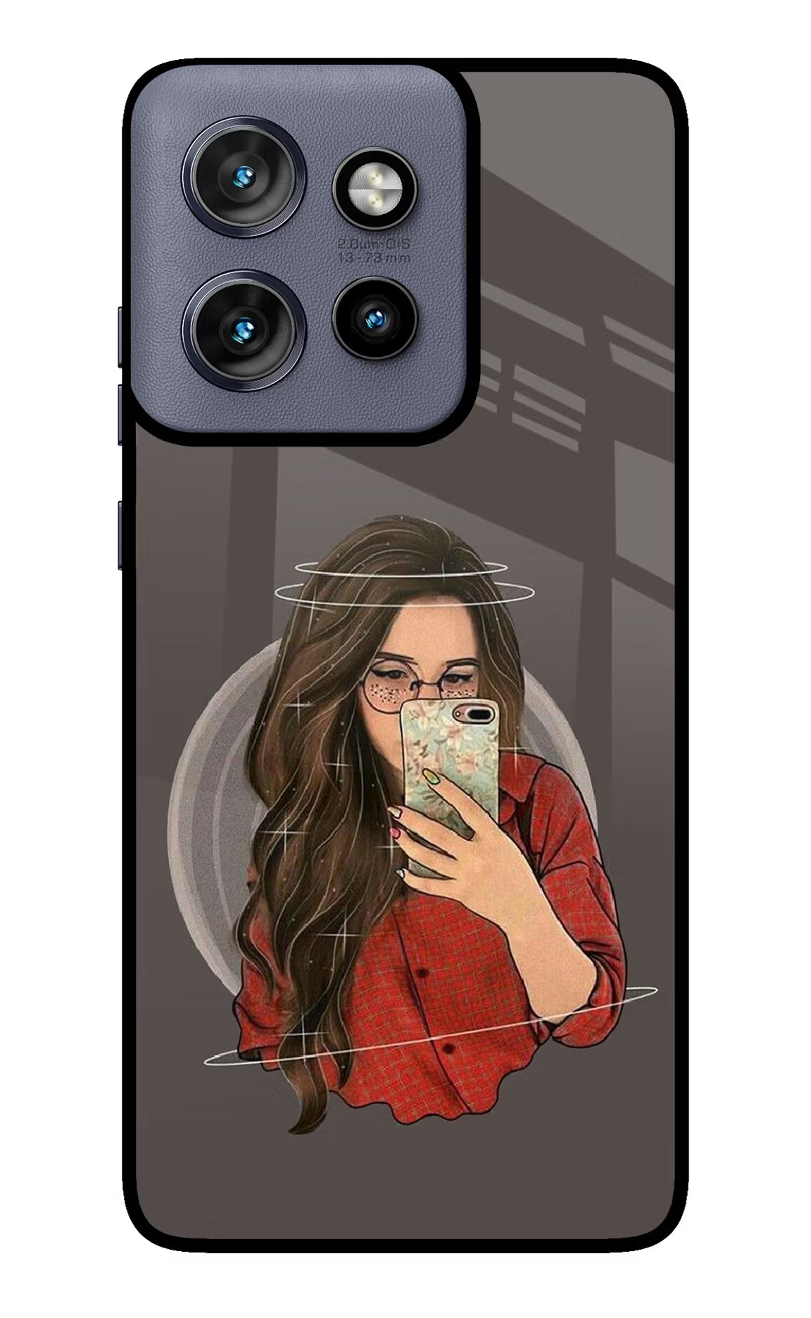 Selfie Queen Moto Edge 50 Neo Glass Case Back Cover by Casekaro