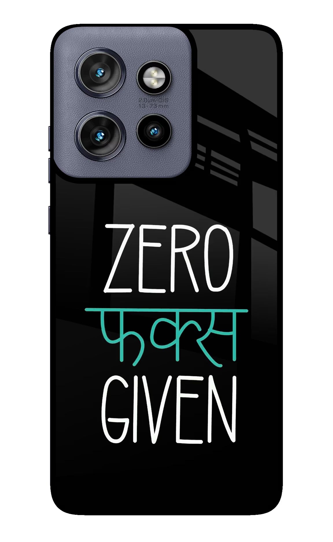 Zero Fucks Given Moto Edge 50 Neo Glass Case