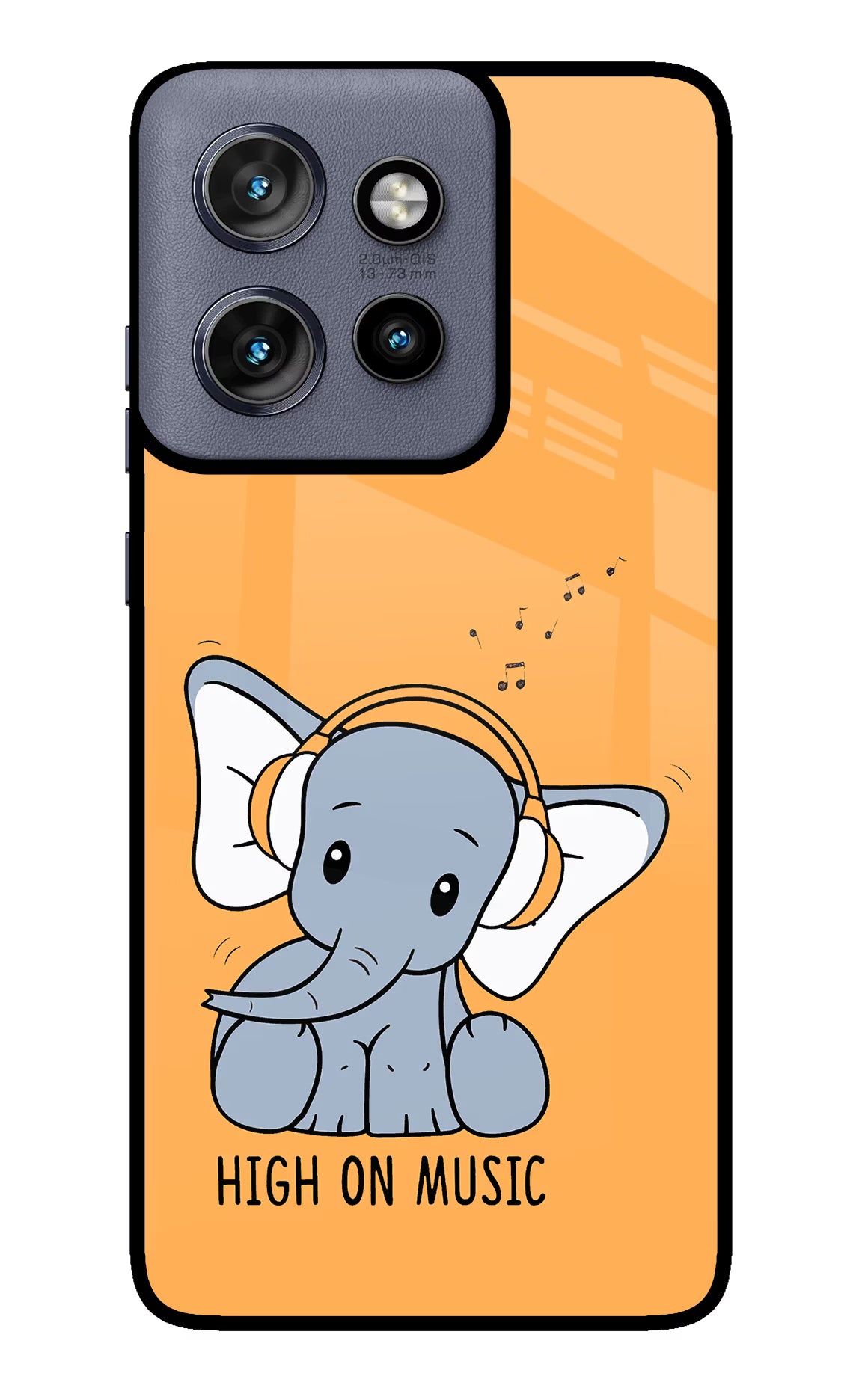 High On Music Moto Edge 50 Neo Glass Case Back Cover by Casekaro