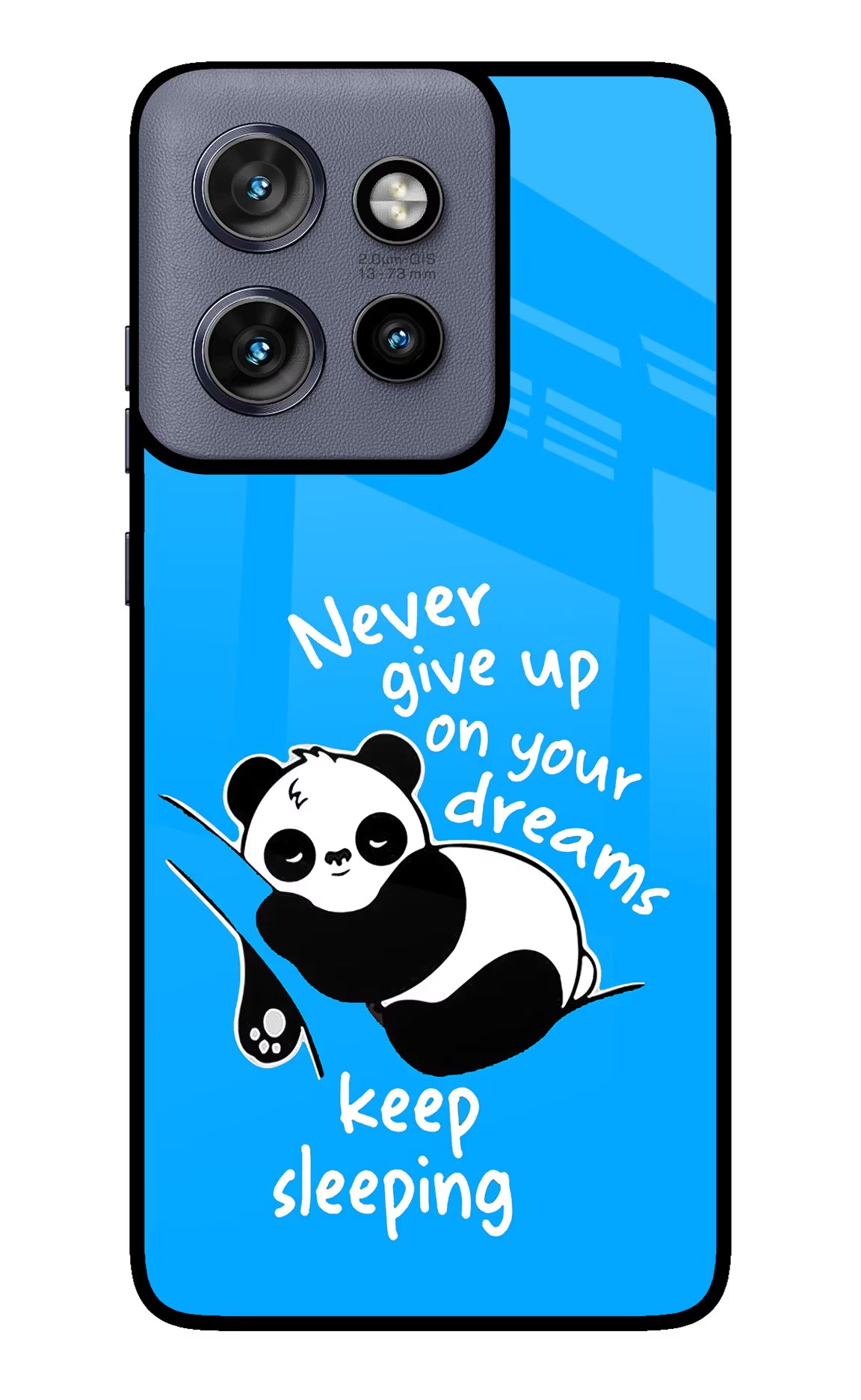 Keep Sleeping Moto Edge 50 Neo Glass Case Back Cover by Casekaro