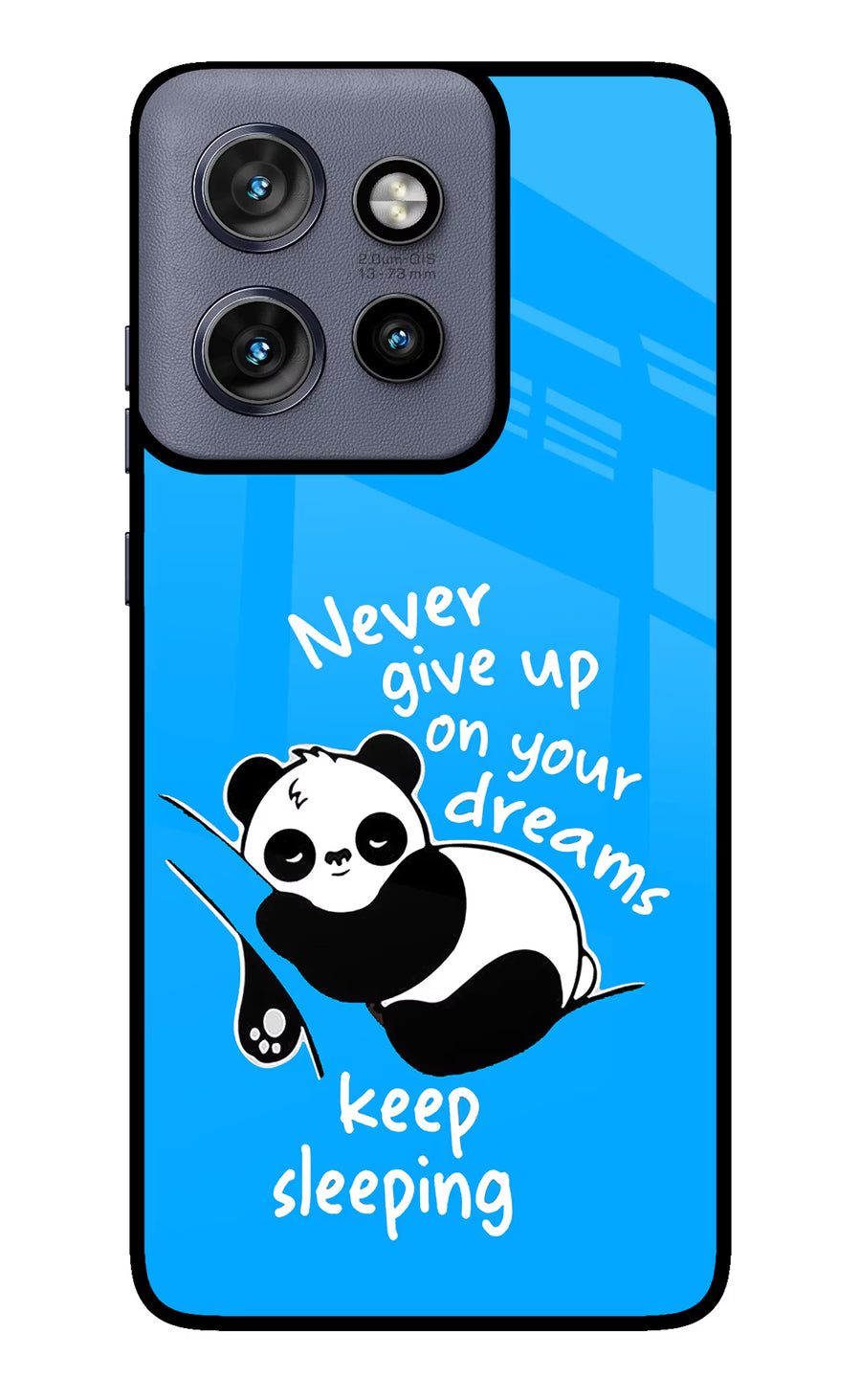 Keep Sleeping Moto Edge 50 Neo Back Cover, Glass case