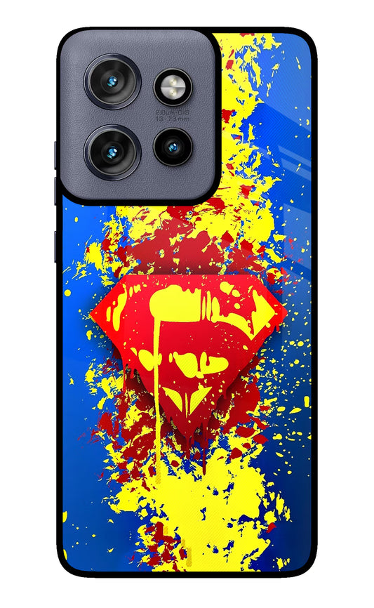Superman logo Moto Edge 50 Neo Glass Case