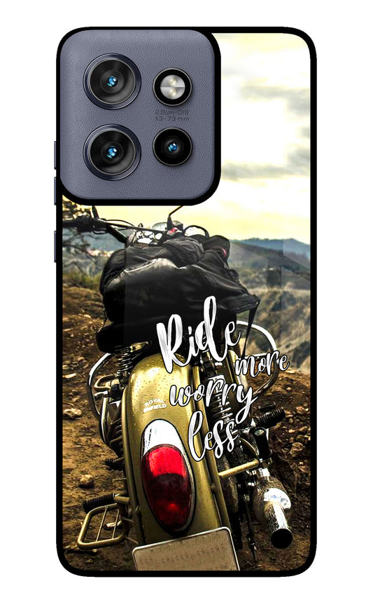 Ride More Worry Less Moto Edge 50 Neo Glass Case