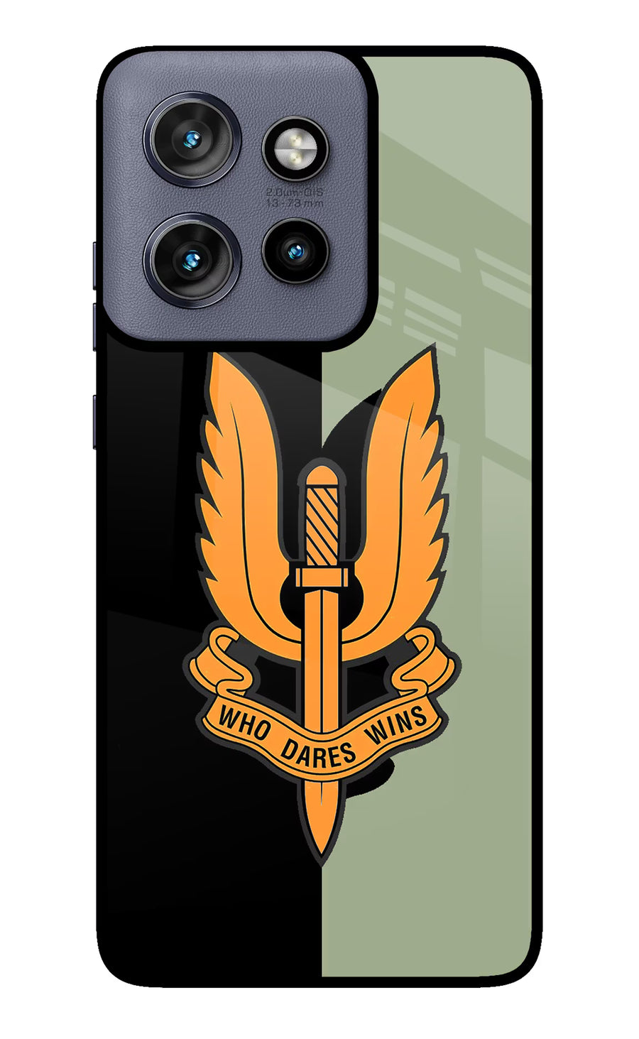 Balidan Logo Moto Edge 50 Neo Back Cover, Glass case