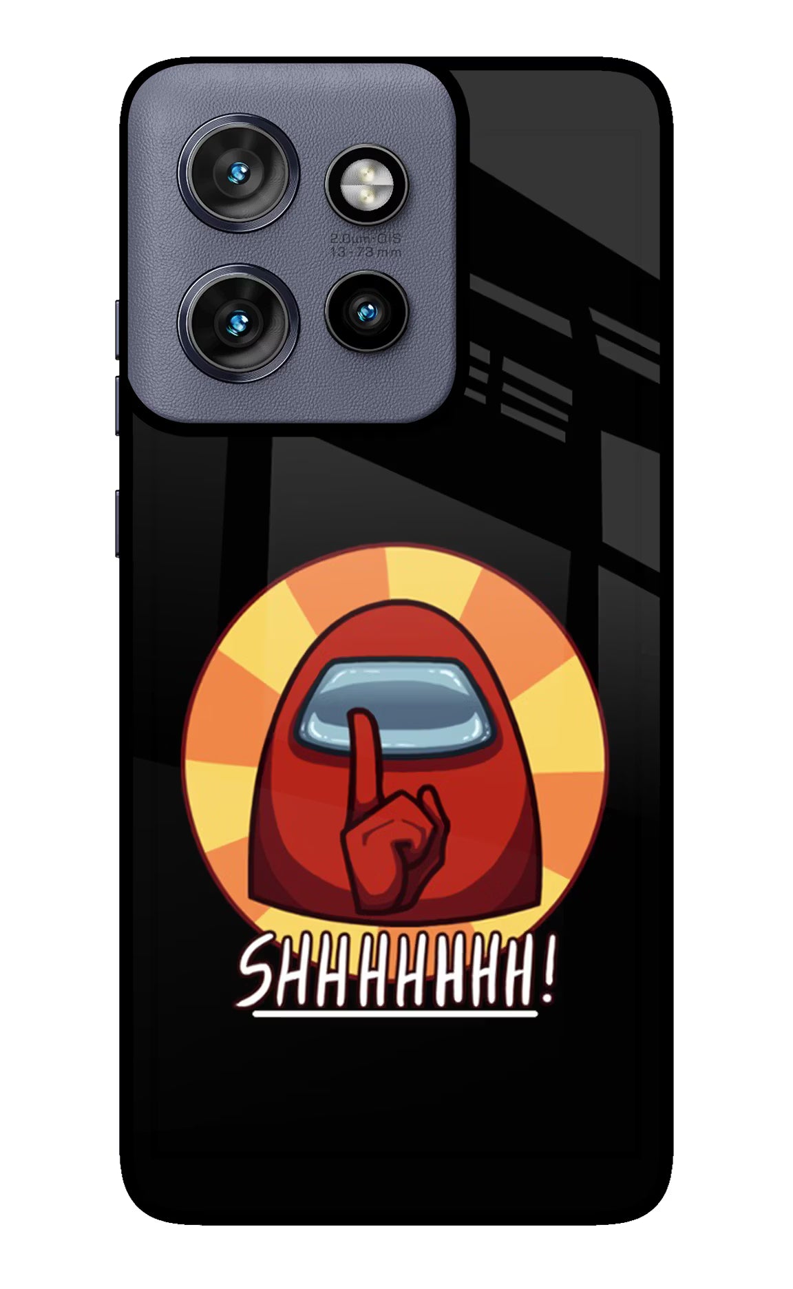 Among Us Shhh! Moto Edge 50 Neo Glass Case Back Cover by Casekaro