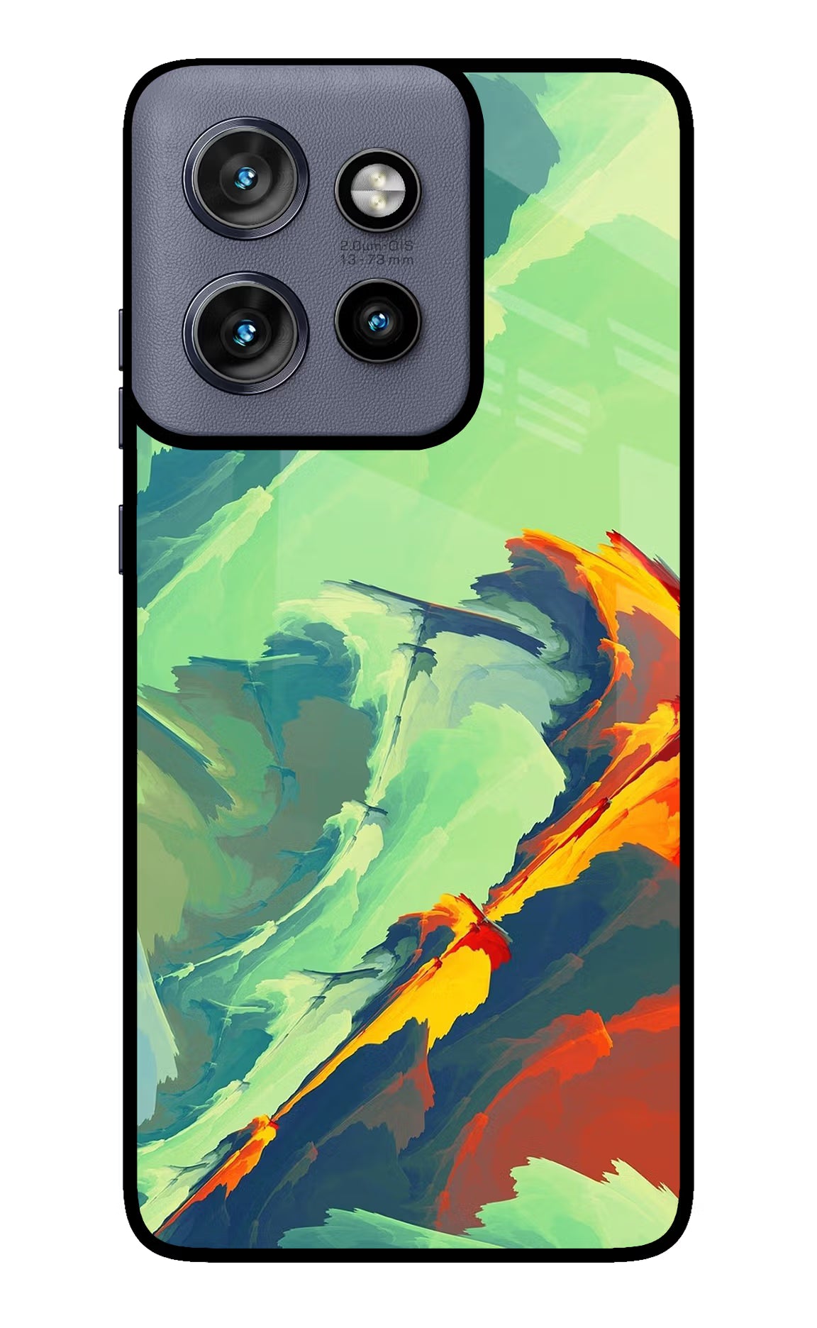 Paint Art Moto Edge 50 Neo Glass Case Back Cover by Casekaro