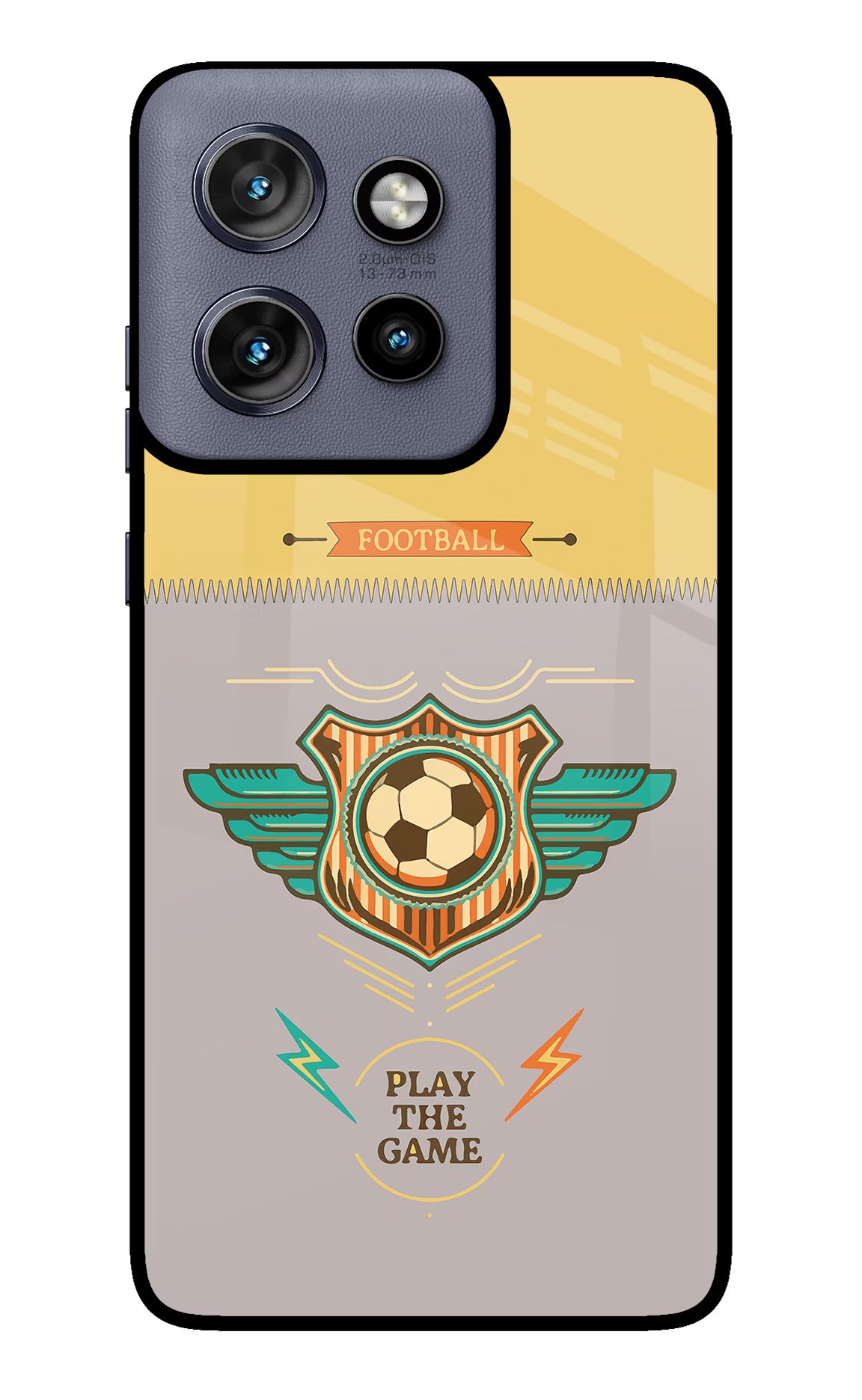 Football Moto Edge 50 Neo Glass Case Back Cover by Casekaro