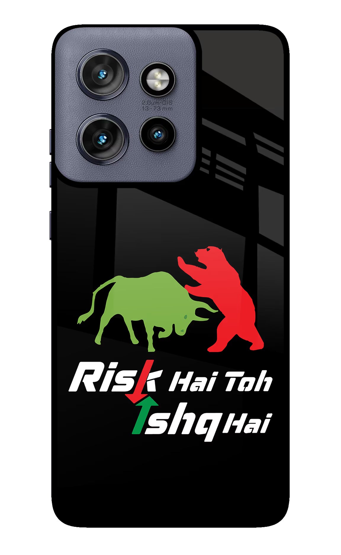 Risk Hai Toh Ishq Hai Moto Edge 50 Neo Glass Case Back Cover by Casekaro