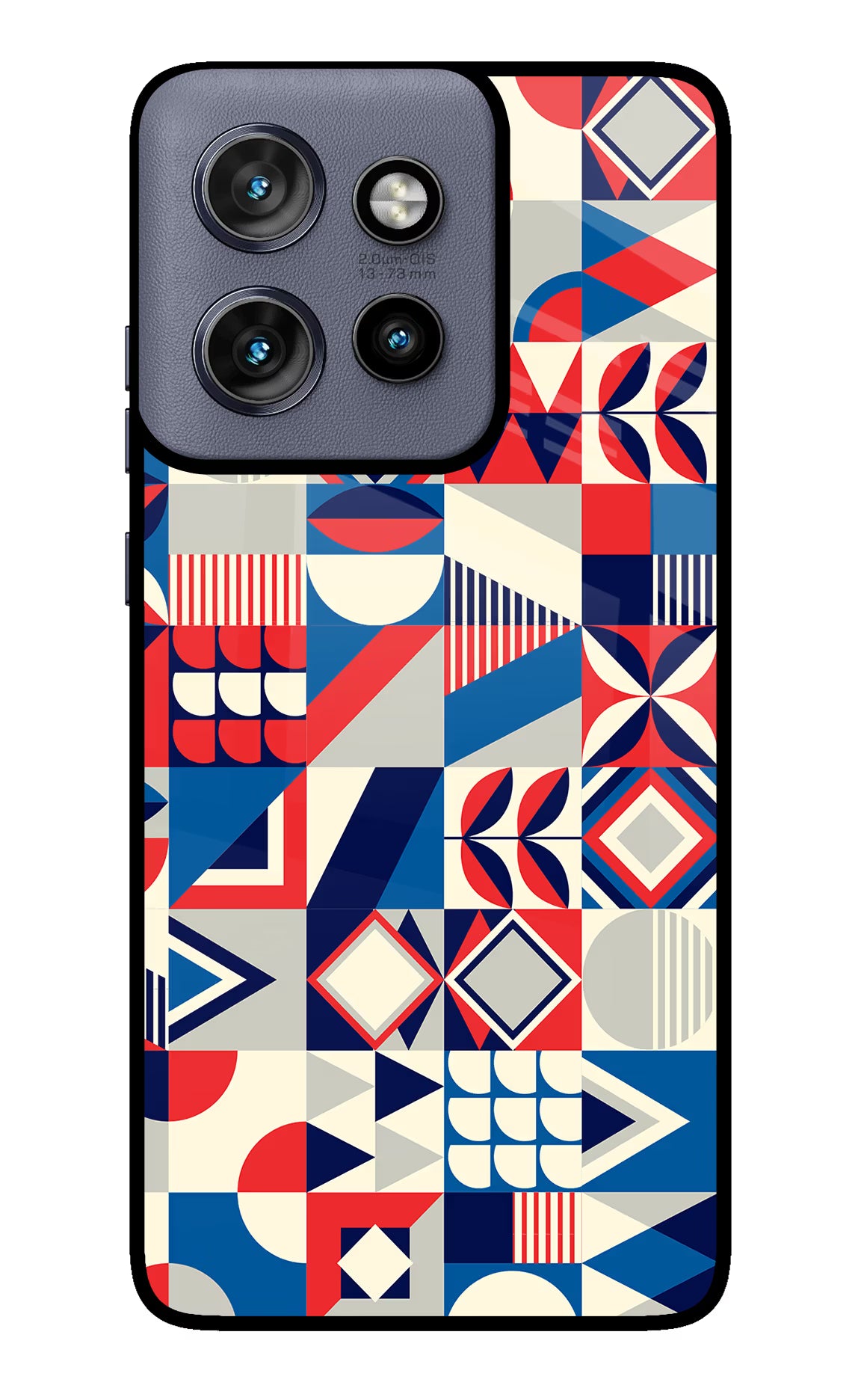 Colorful Pattern Moto Edge 50 Neo Glass Case