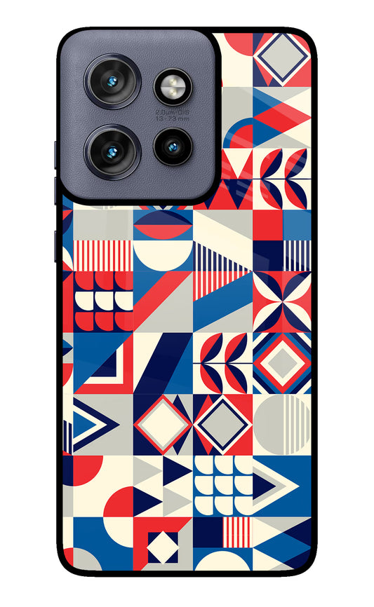 Colorful Pattern Moto Edge 50 Neo Glass Case