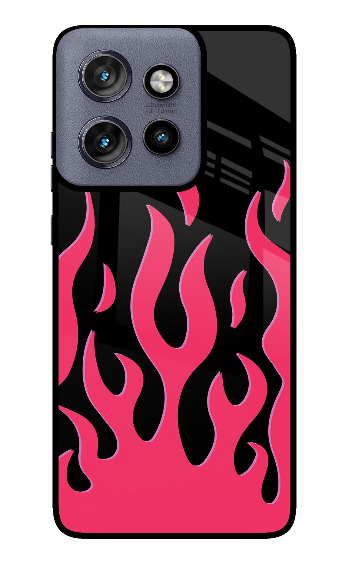 Fire Flames Moto Edge 50 Neo Glass Case Back Cover by Casekaro