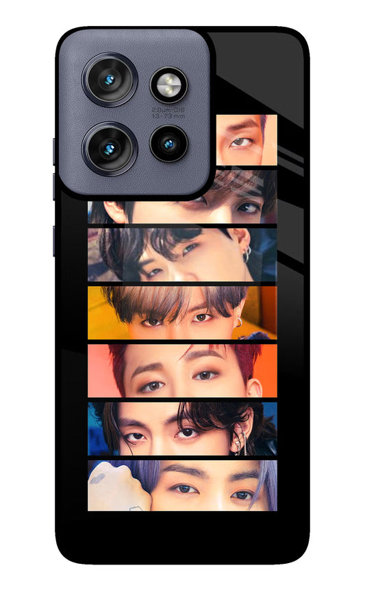 BTS Eyes Moto Edge 50 Neo Glass Case