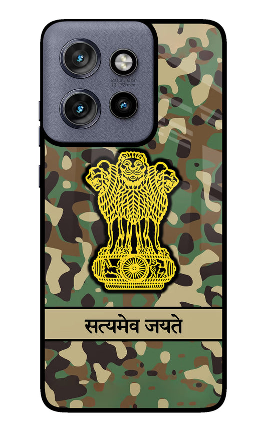 Satyamev Jayate Army Moto Edge 50 Neo Glass Case
