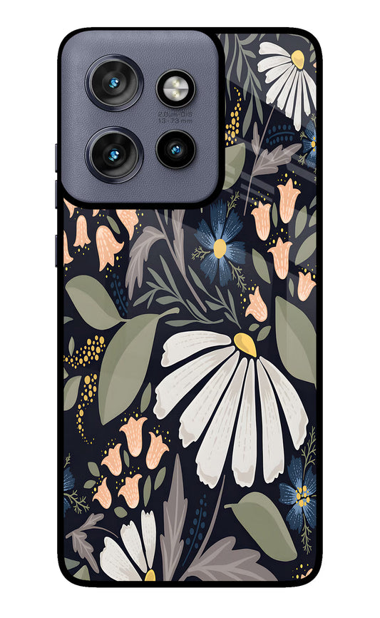 Flowers Art Moto Edge 50 Neo Glass Case