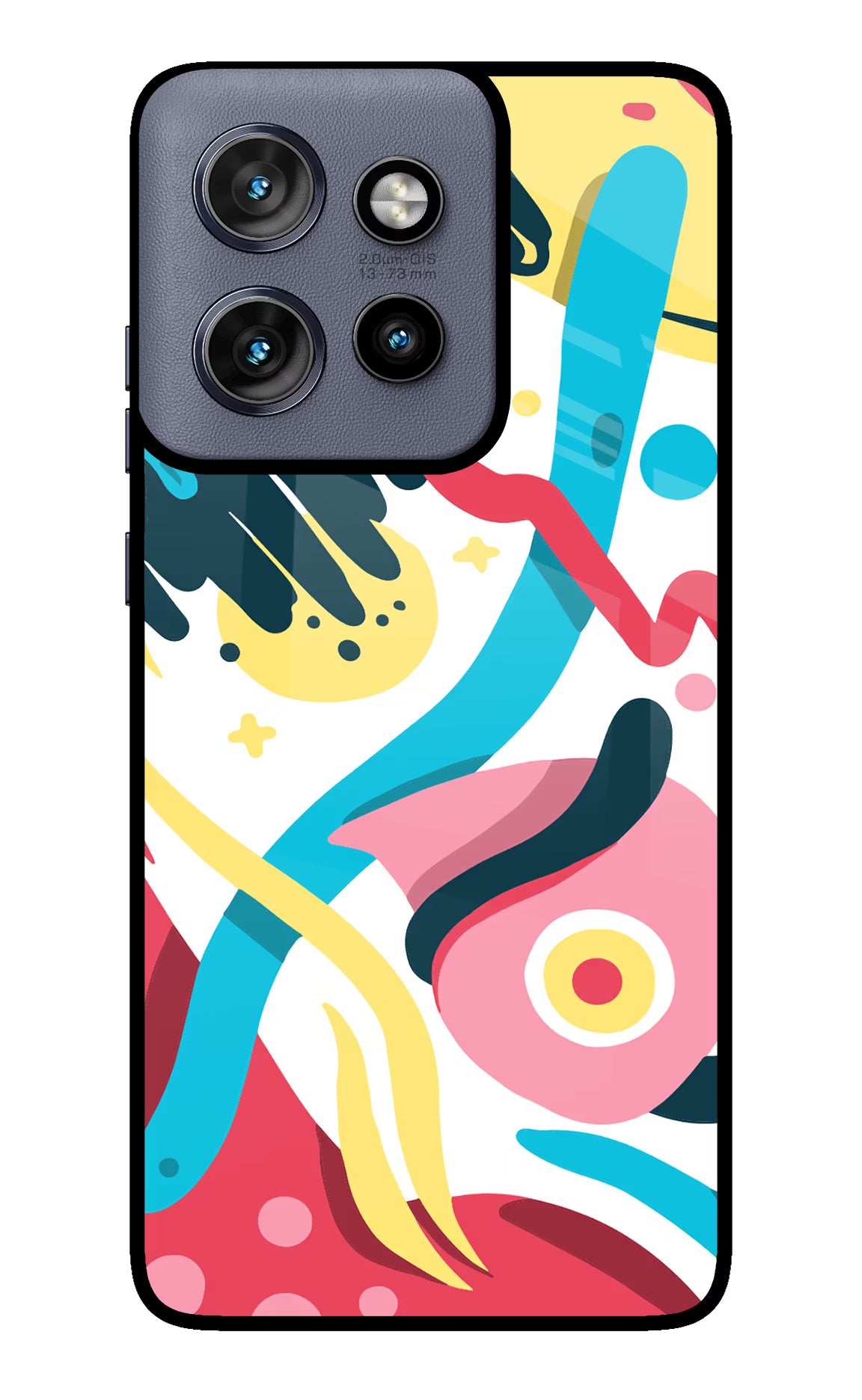 Trippy Moto Edge 50 Neo Glass Case Back Cover by Casekaro
