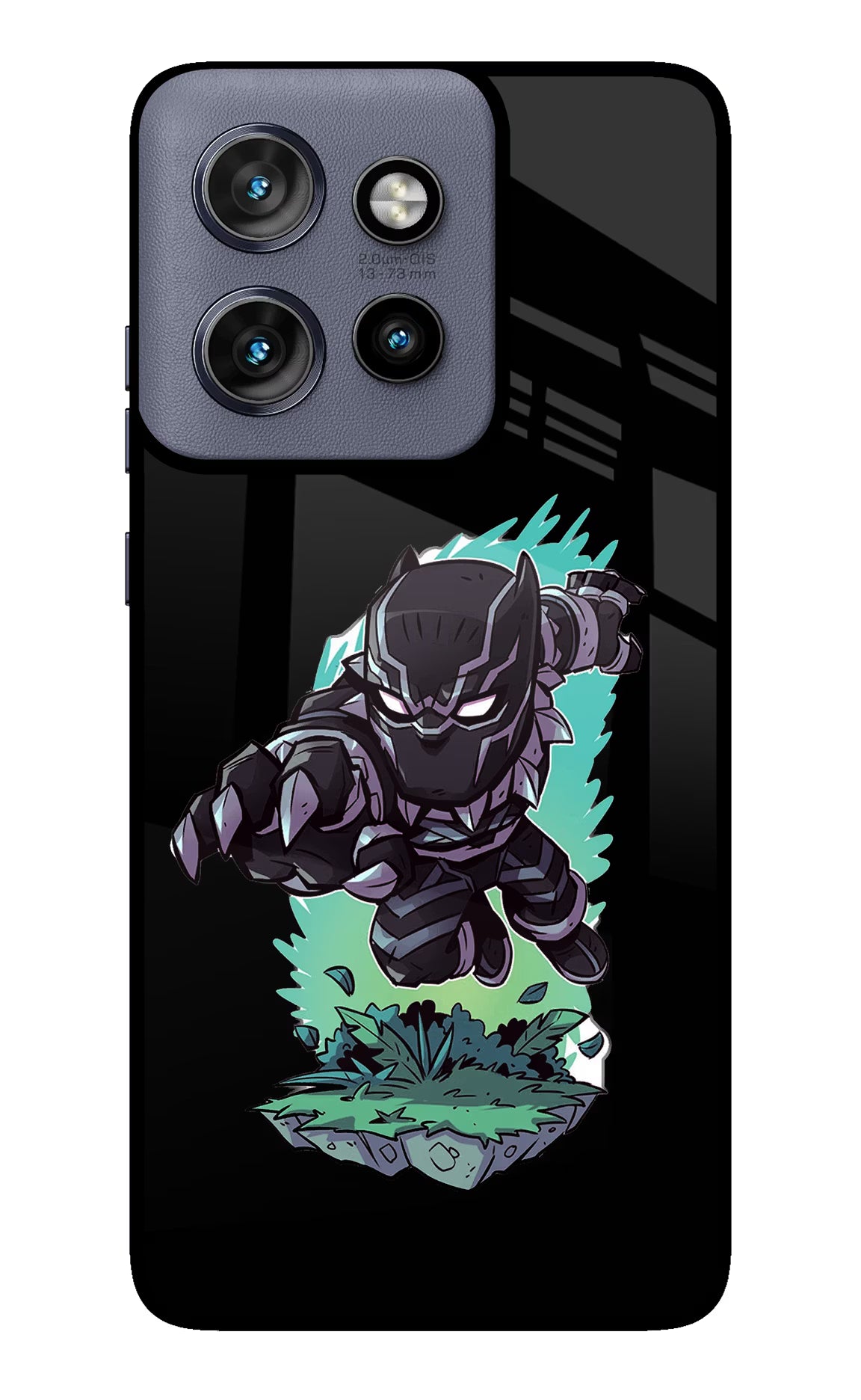 Black Panther Moto Edge 50 Neo Glass Case Back Cover by Casekaro