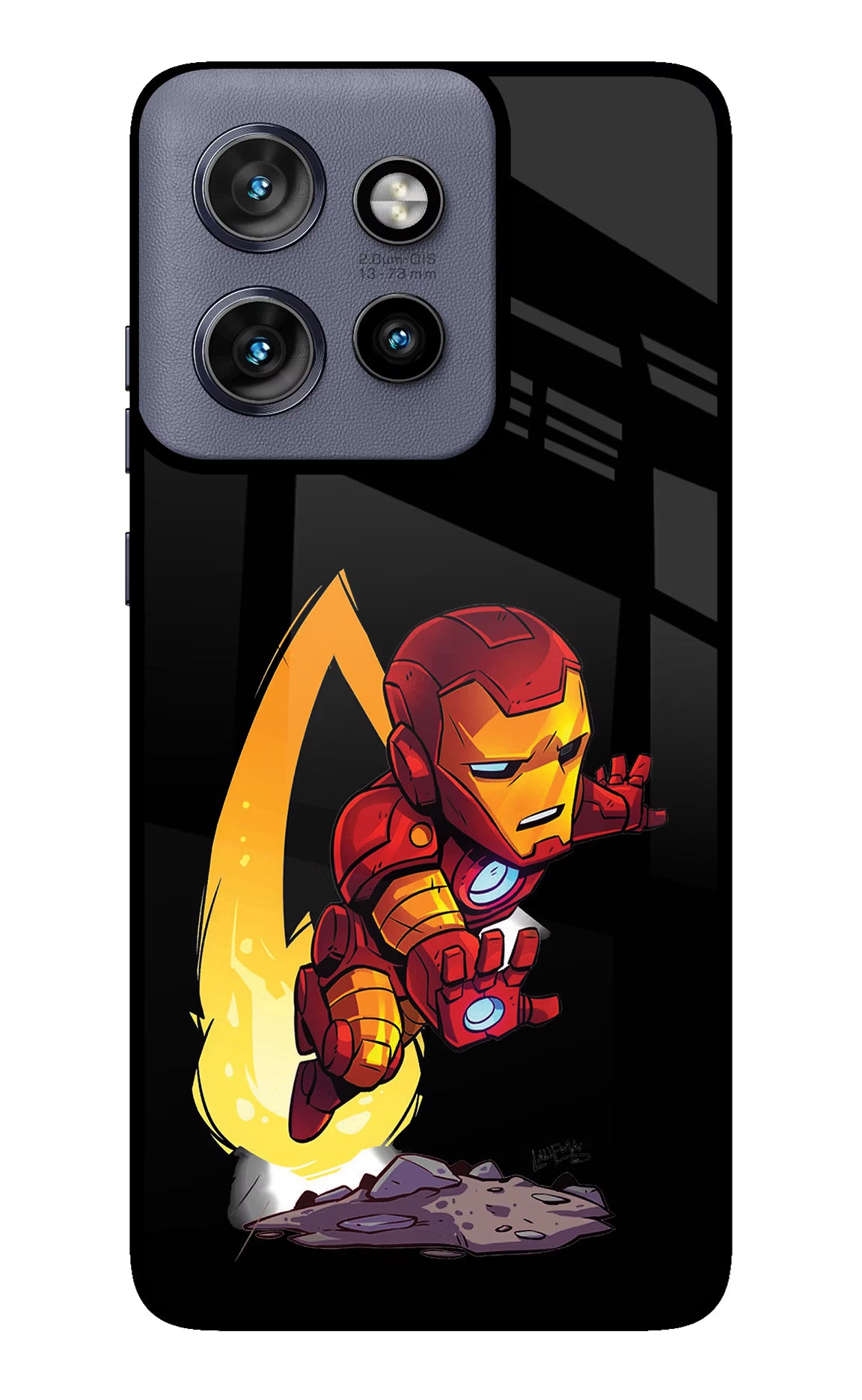 IronMan Moto Edge 50 Neo Glass Case Back Cover by Casekaro