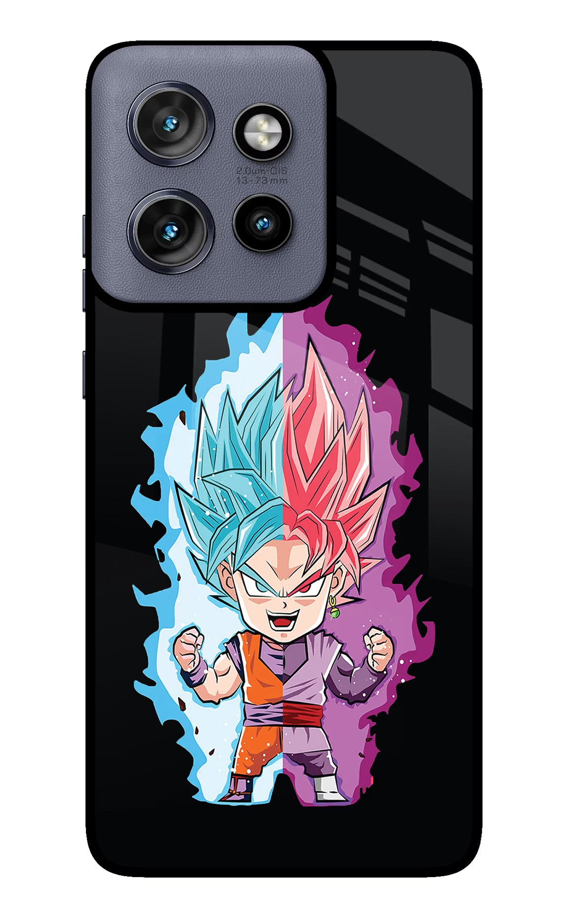 Chota Goku Moto Edge 50 Neo Glass Case Back Cover by Casekaro