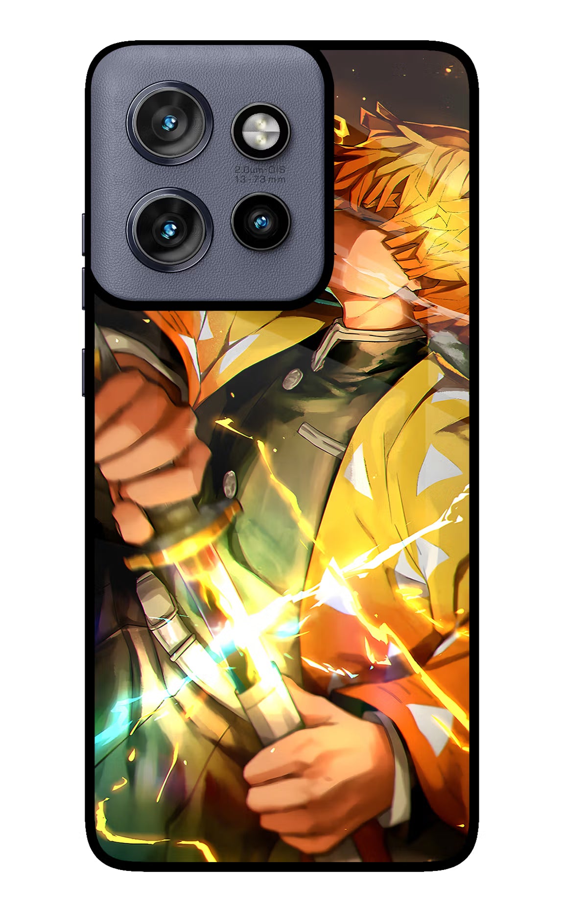 Demon Slayer Moto Edge 50 Neo Glass Case Back Cover by Casekaro