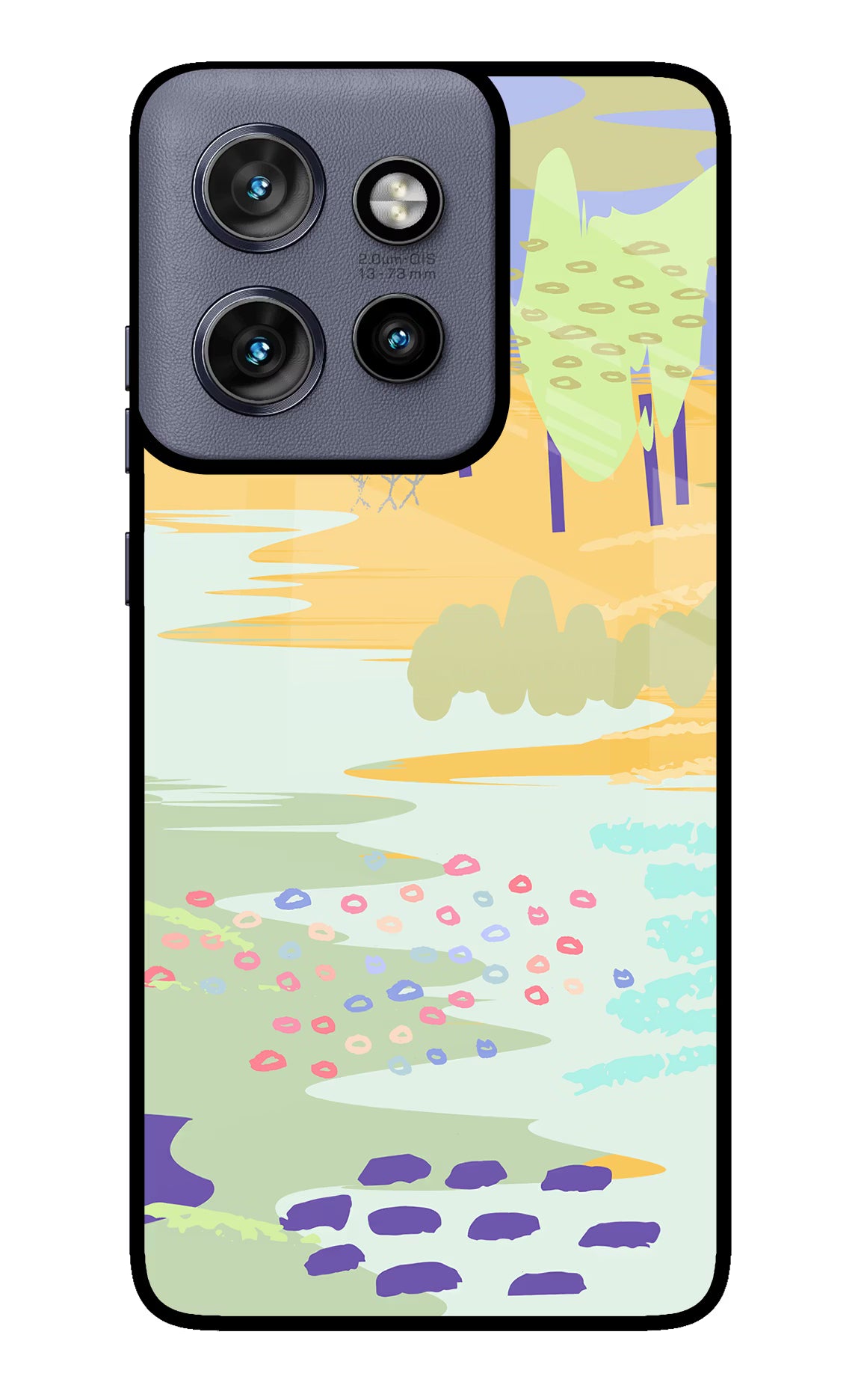 Scenery Moto Edge 50 Neo Glass Case Back Cover by Casekaro