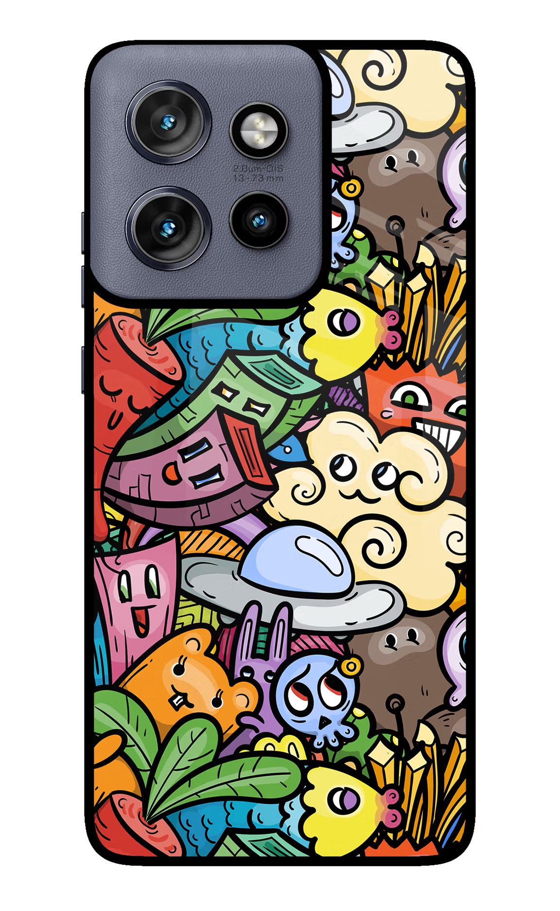 Veggie Doodle Moto Edge 50 Neo Glass Case
