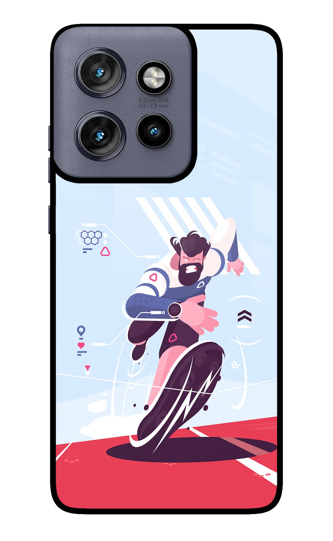 Run Pro Moto Edge 50 Neo Glass Case Back Cover by Casekaro