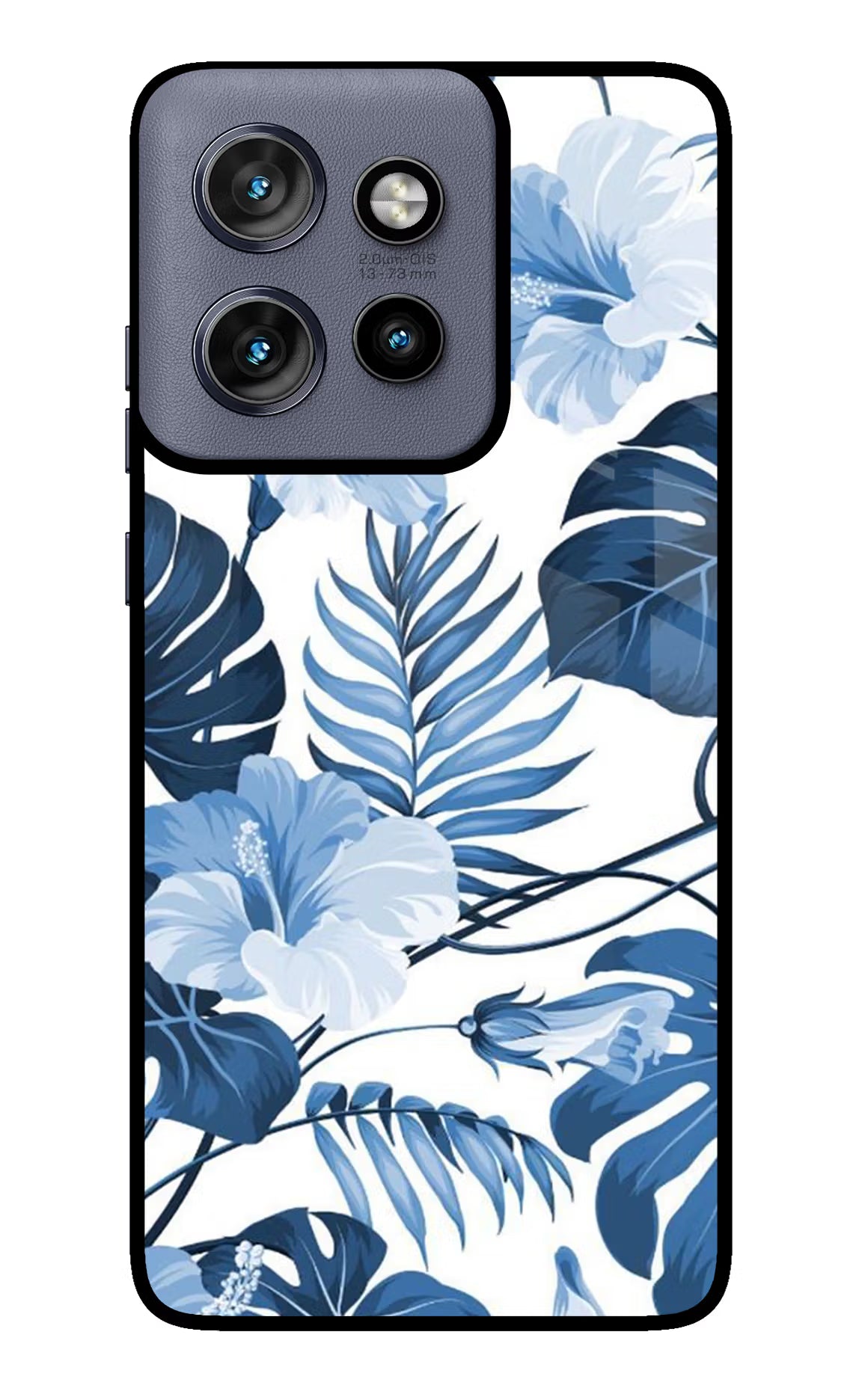 Fabric Art Moto Edge 50 Neo Glass Case Back Cover by Casekaro
