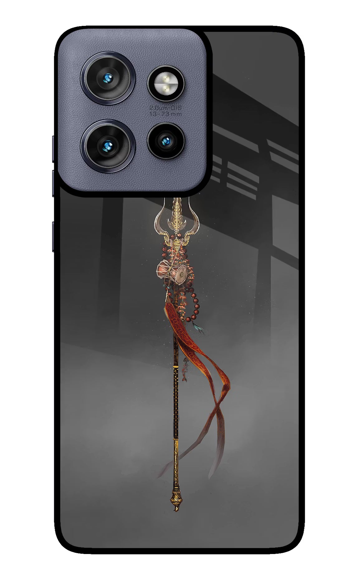 Shiv Trishul Moto Edge 50 Neo Glass Case Back Cover by Casekaro