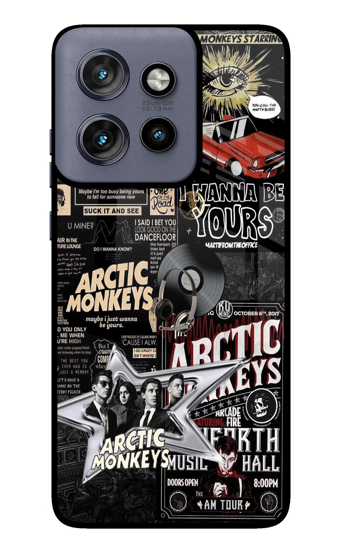 Arctic Monkeys Moto Edge 50 Neo Glass Case Back Cover by Casekaro
