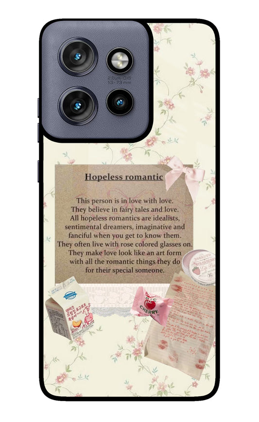 Hopeless Romantic Moto Edge 50 Neo Glass Case