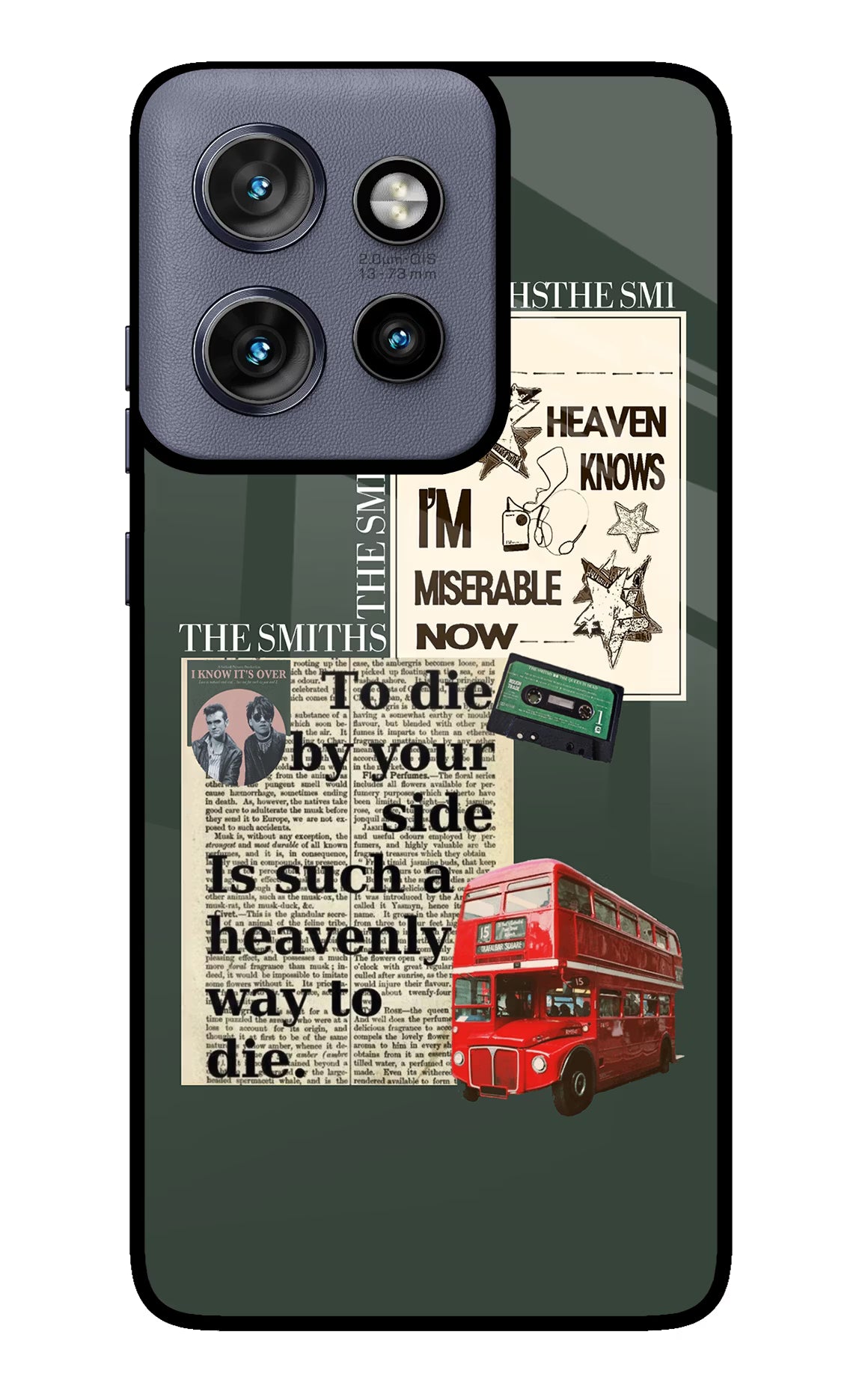 The Smiths Moto Edge 50 Neo Glass Case Back Cover by Casekaro