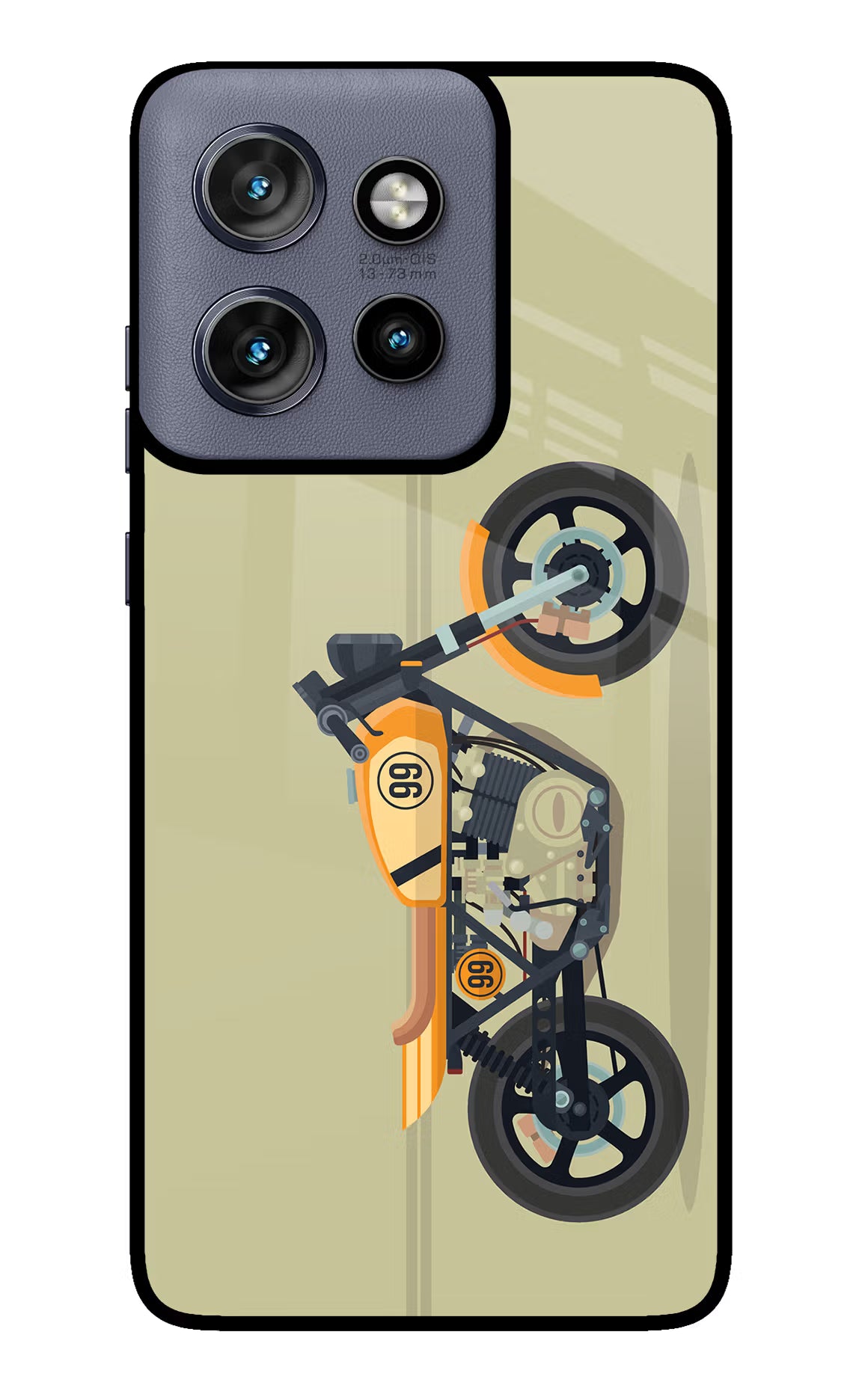 Vertical Speedster Moto Edge 50 Neo Glass Case