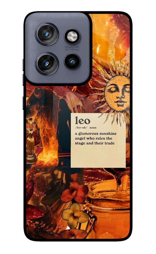 Leo Zodiac Moto Edge 50 Neo Glass Case