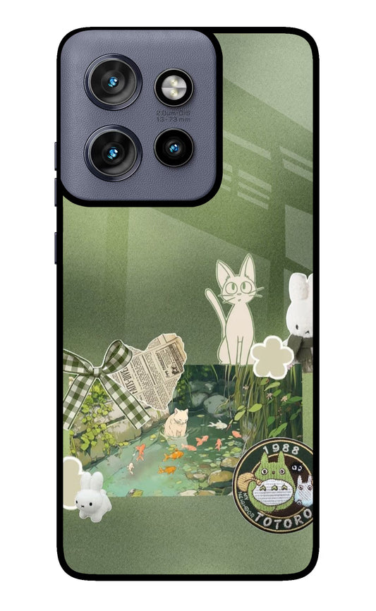 Aesthetic anime Moto Edge 50 Neo Glass Case