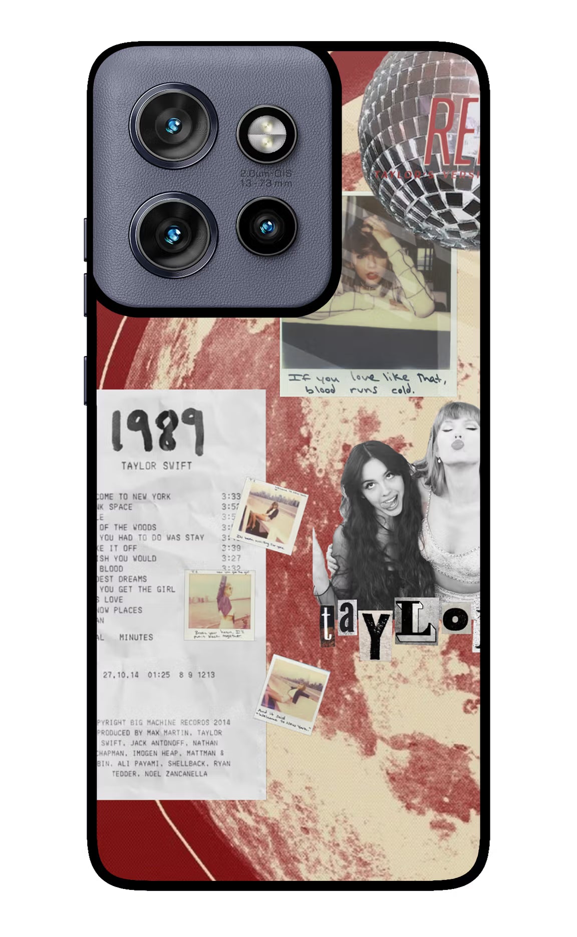 Taylor Swift Moto Edge 50 Neo Glass Case