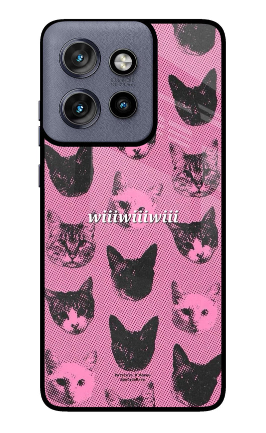 Pink Cats Moto Edge 50 Neo Glass Case