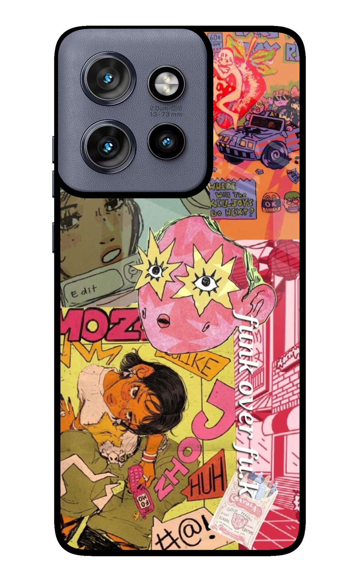 Funkover Moto Edge 50 Neo Glass Case Back Cover by Casekaro