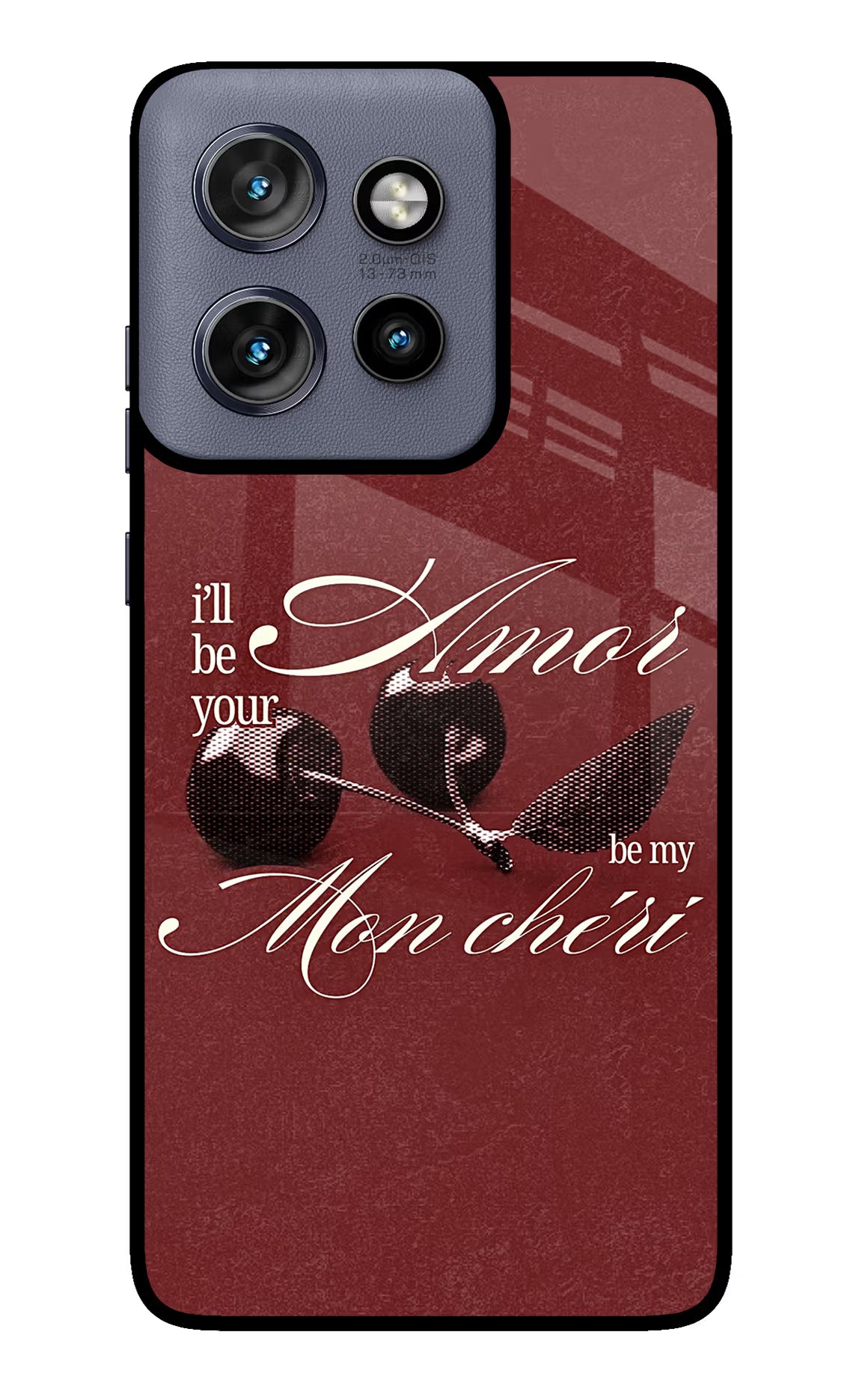 Velvet Cherry Moto Edge 50 Neo Glass Case