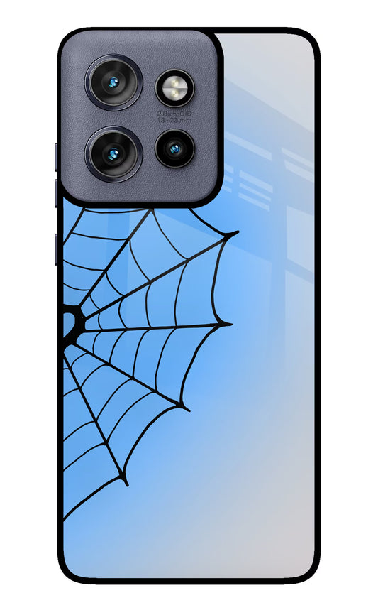 Blue Web Moto Edge 50 Neo Glass Case