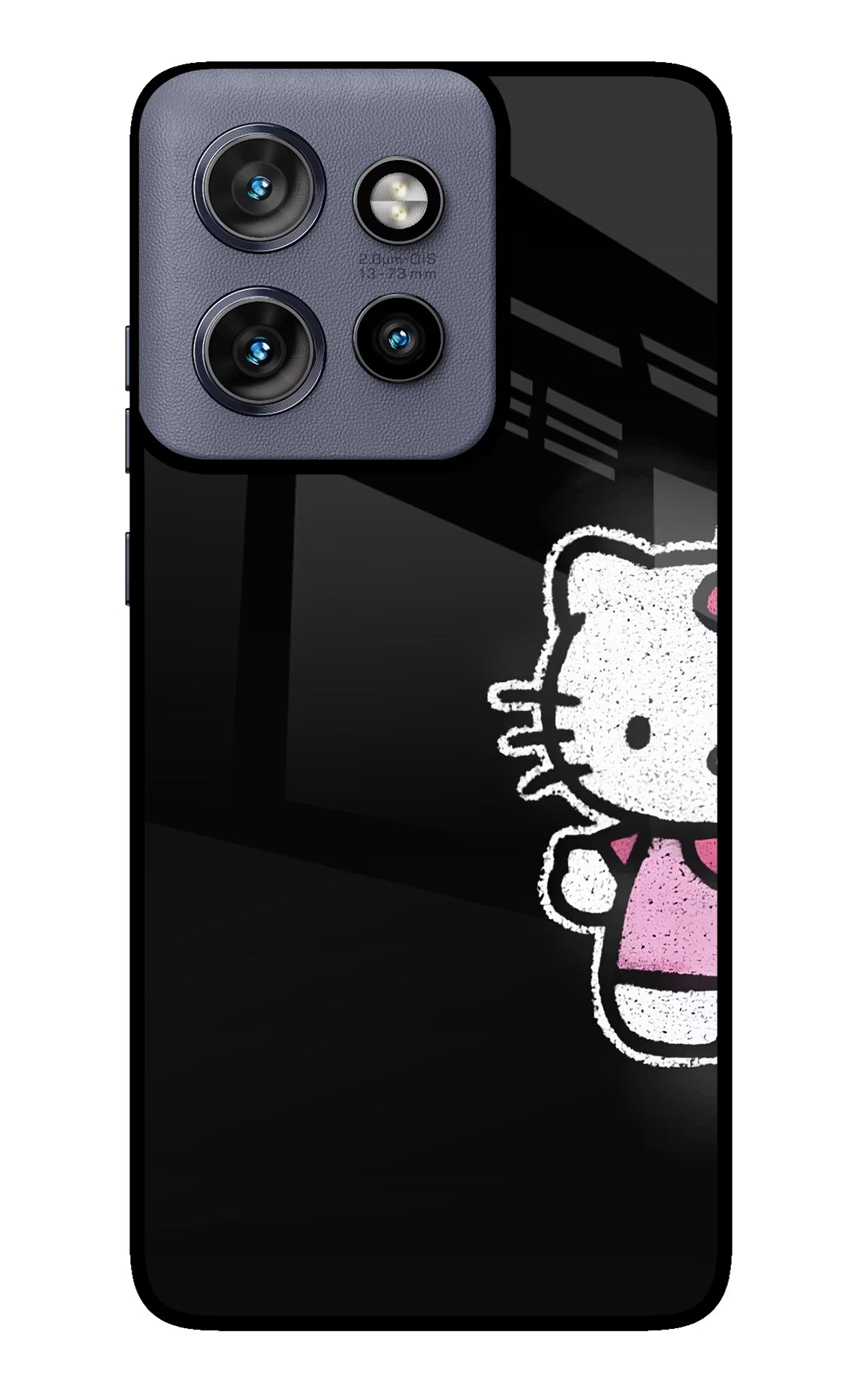 Kitty Charm Moto Edge 50 Neo Glass Case