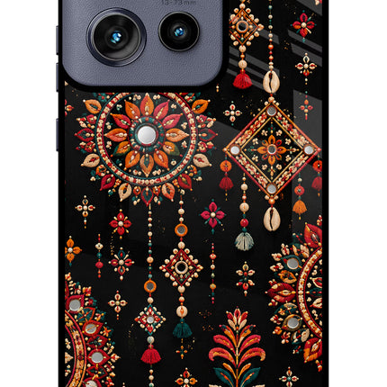 Boho Noir Moto Edge 50 Neo Glass Case