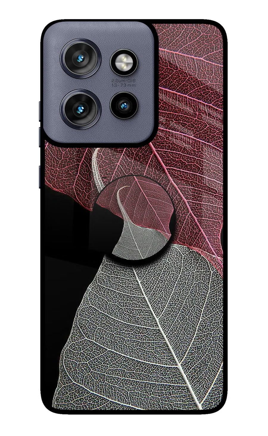 Leaf Pattern Moto Edge 50 Neo Pop Case, Glass case